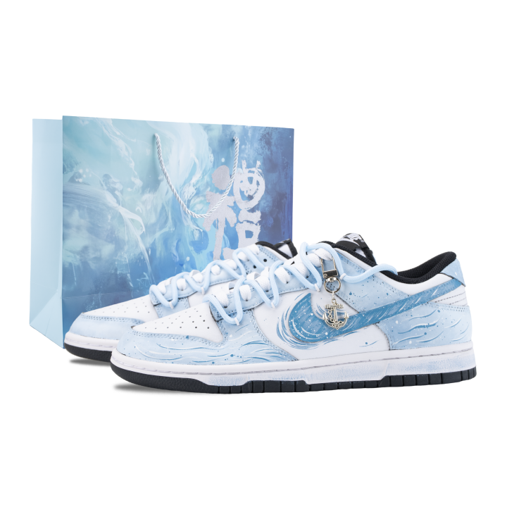 Nike Nike Dunk Skateboard Shoes Unisex Low Top Blue/White