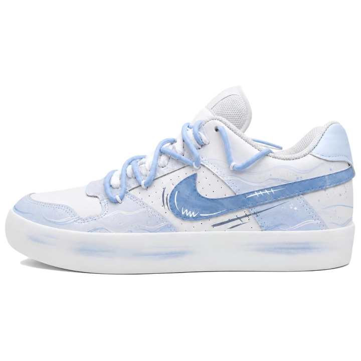 Nike Nike SB Delta Skateboard Shoes Unisex Low Top White/Blue