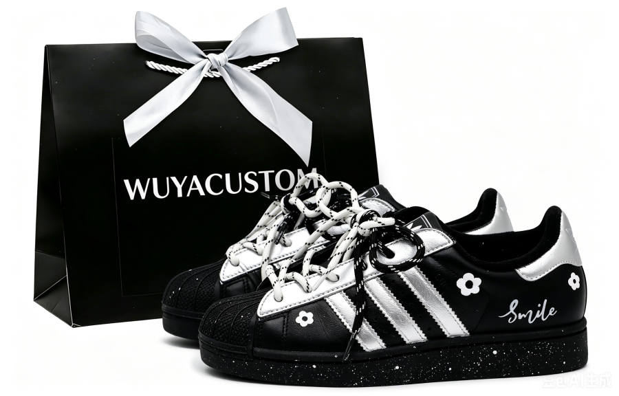 Adidas Originals Superstar 2 Skateboard Shoes Unisex Low Top Black/Silver