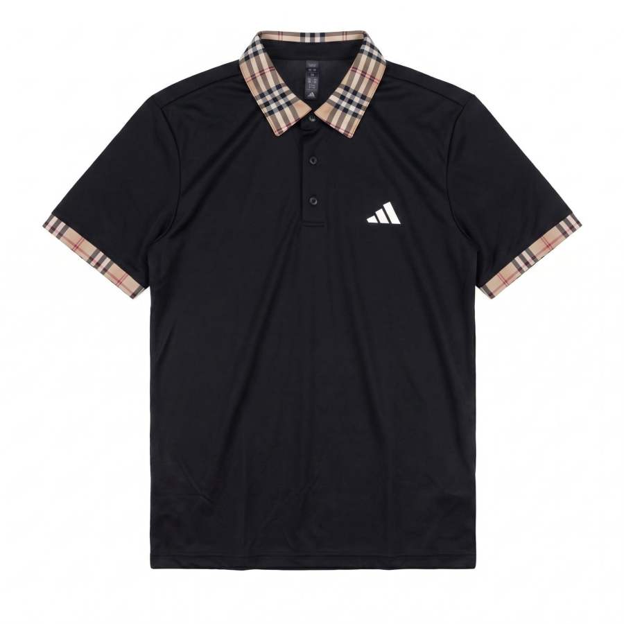 Adidas Adidas Polo Shirts Unisex Black Polo Collar Moderate Straight Fit