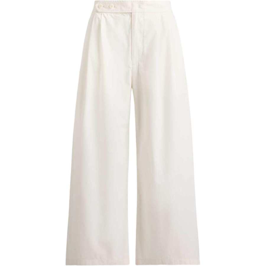 Polo Ralph Lauren Casual Pants Women's White Moderate Wide Leg Pants