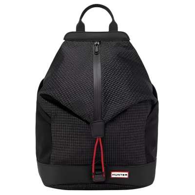 HUNTER Nylon Backpack Unisex Black