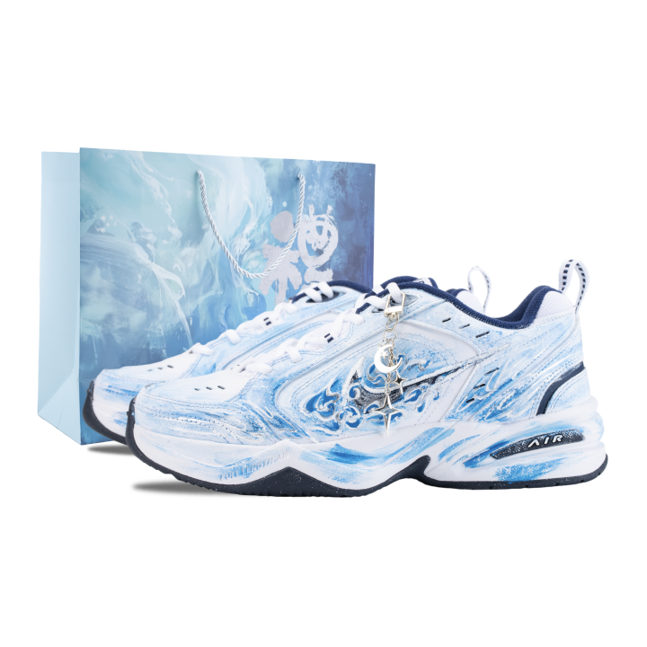 Nike Nike Air Monarch 4 Chunky Sneakers Unisex Low Top White/Blue