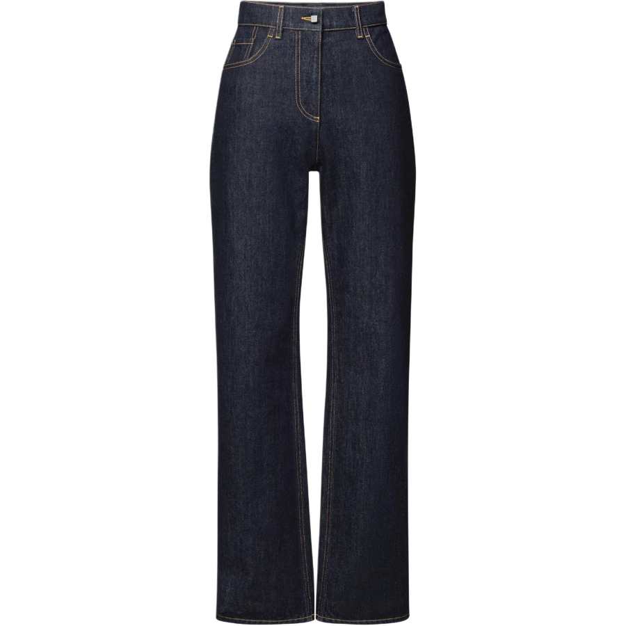 LOUIS VUITTON Jeans Women's Dark Blue Moderate Straight Fit Pants