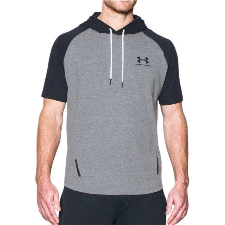 Under Armour Sweatshirts Men's Black/Gray Hooded Non Detachable Moderate