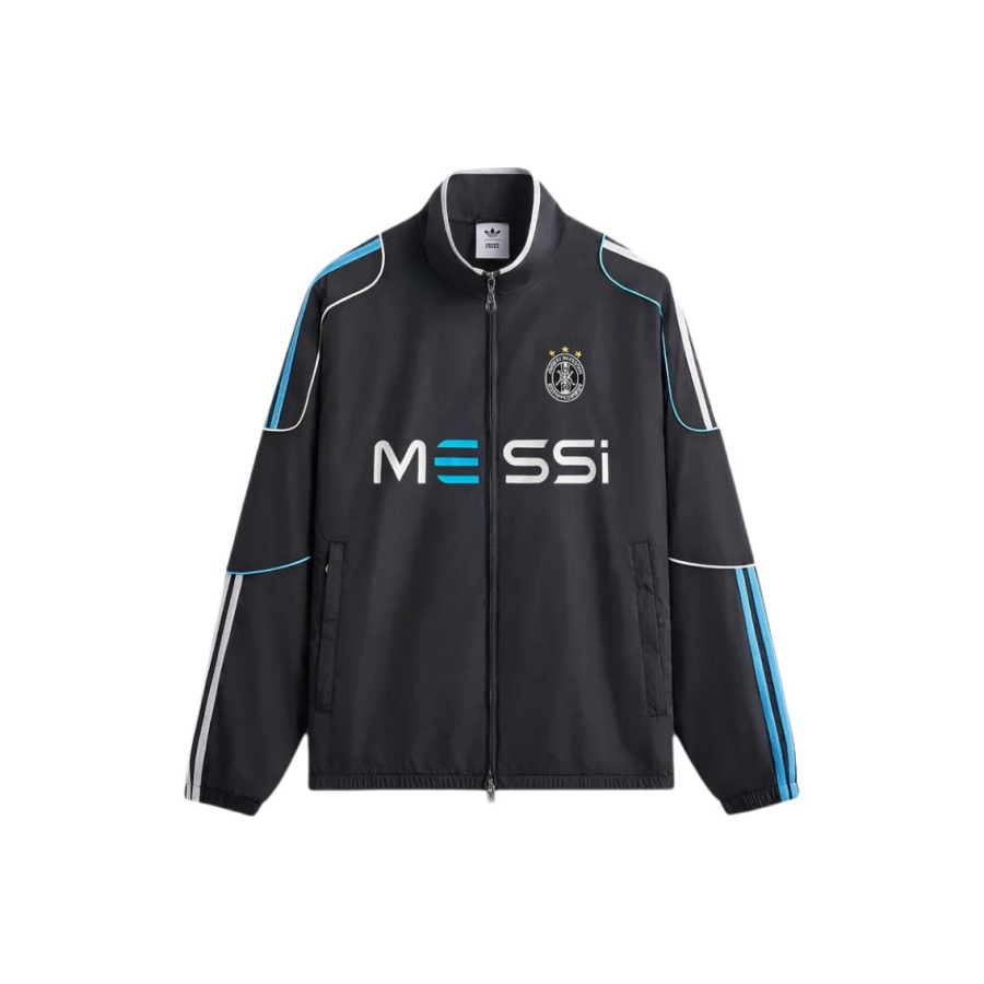 Adidas Originals X KITH X MESSI Jackets Men's Black Stand Collar Moderate Other