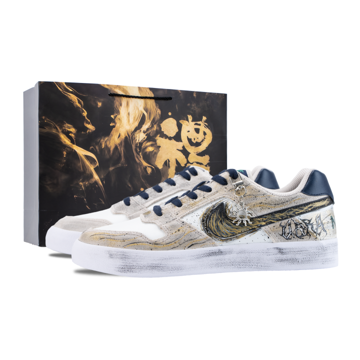 Nike Nike SB Delta Skateboard Shoes Men's Low Top Beige/Gold
