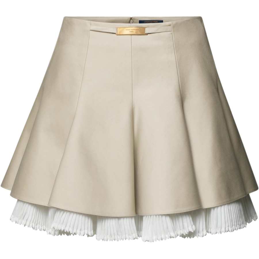LOUIS VUITTON Casual Short Skirts Women's Apricot Moderate Short Skirt Other
