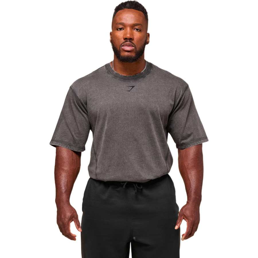 GYMSHARK T Shirt Men's Agate Gray
