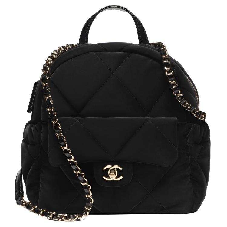 CHANEL CHANEL NEIGE Nylon Backpack Large Women's Black
