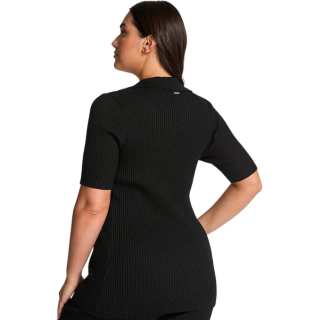 Victoria's Secret Sweatshirts Women's 54A2 Black V Neck Moderate Straight Fit
