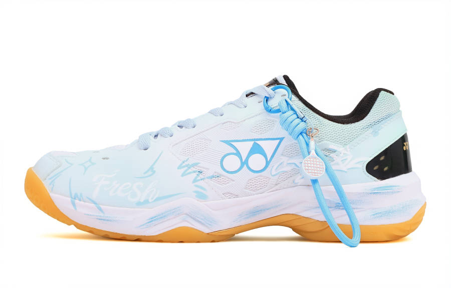 YONEX Power Cushion Badminton Shoes Unisex Low Top Sea Salt Color, White