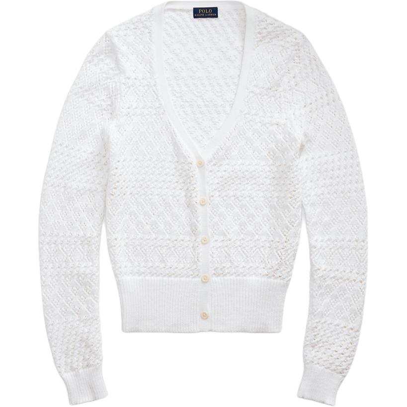 Polo Ralph Lauren Knitwear Women's White V Neck Moderate