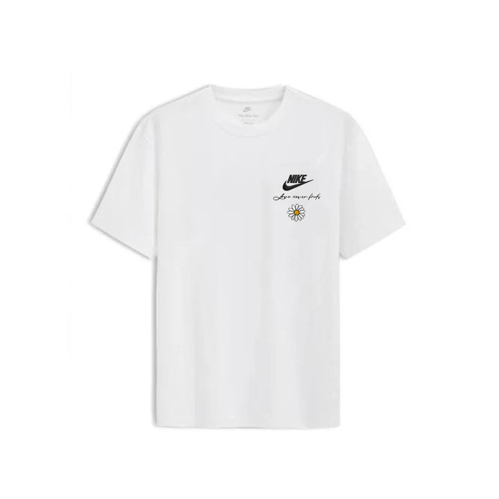 Nike Nike Sportswear T Shirts Unisex White Small Daisy Crew Neck Moderate Other