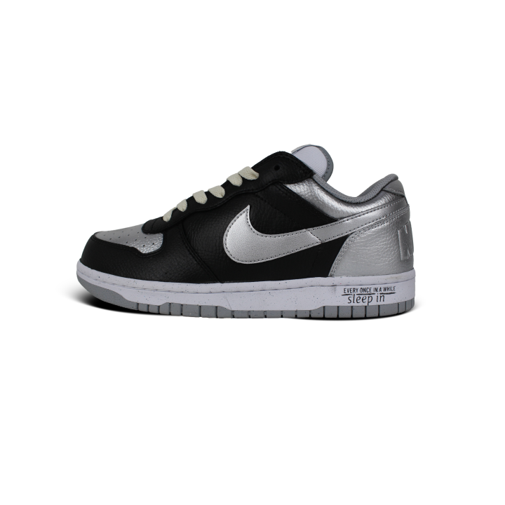 Nike Nike Big Skateboard Shoes Unisex Low Top Black Silver