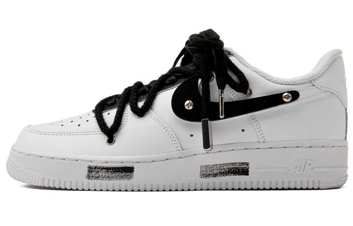Nike Nike Air Force 1 Skateboard Shoes Unisex Low Top White/Black/Silver