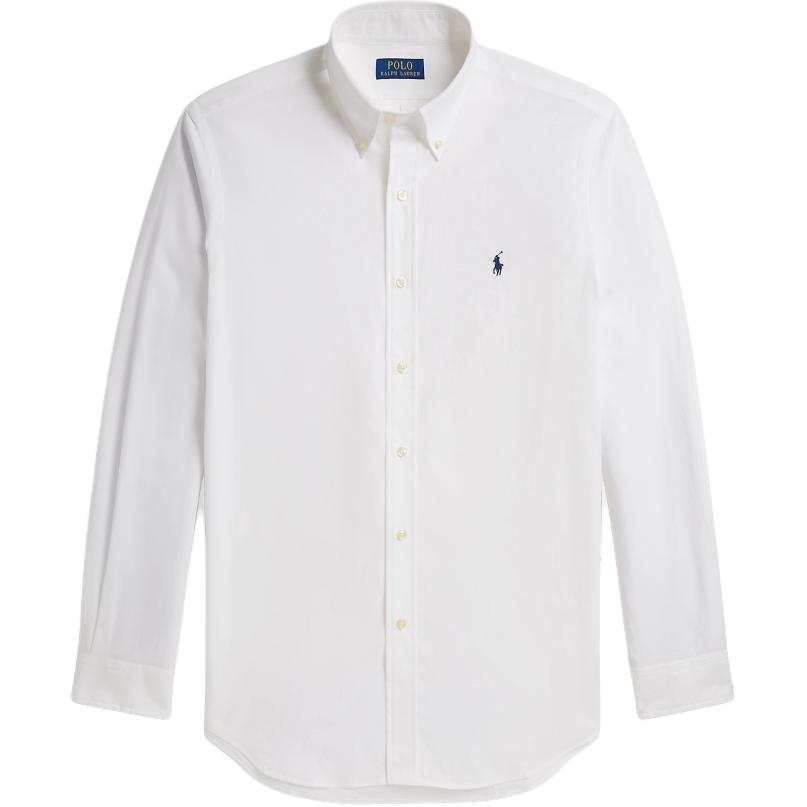 Polo Ralph Lauren Shirts Men's White Lapel Moderate Straight Fit