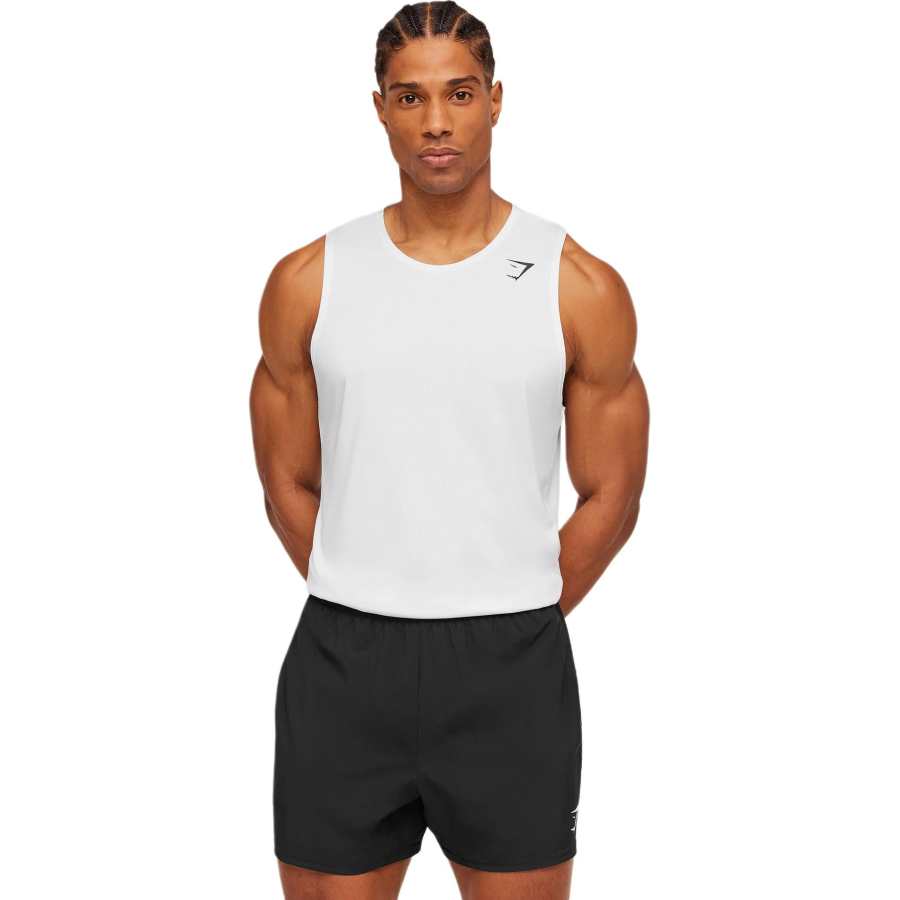 GYMSHARK Tank Tops Men's Crew Neck Moderate