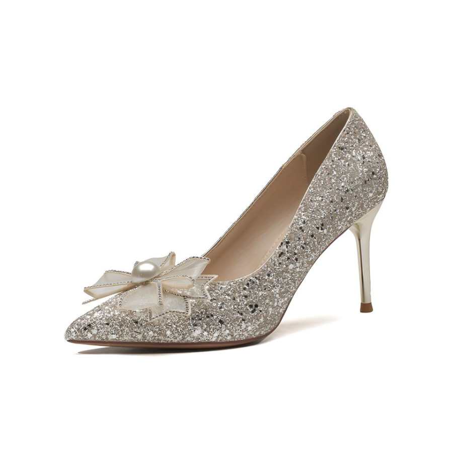 Barbie High Heels Women's Champagne/Silver/Mercury