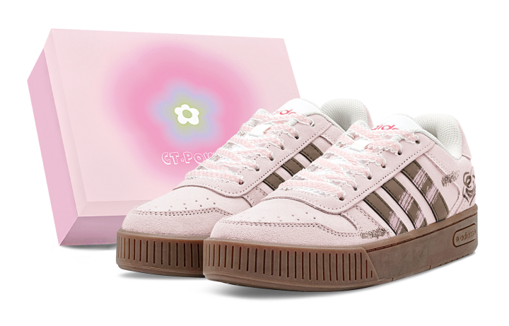 Adidas Adidas D PAD Skateboard Shoes Unisex Low Top Pink/Umber