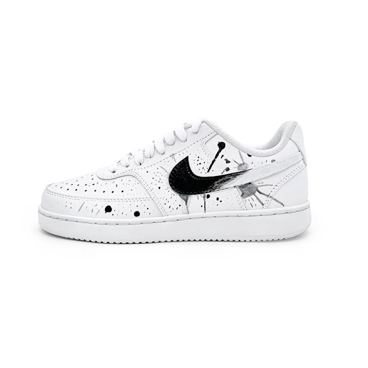 Nike Nike Court Vision 1 Skateboard Shoes Unisex Low Top White/Black