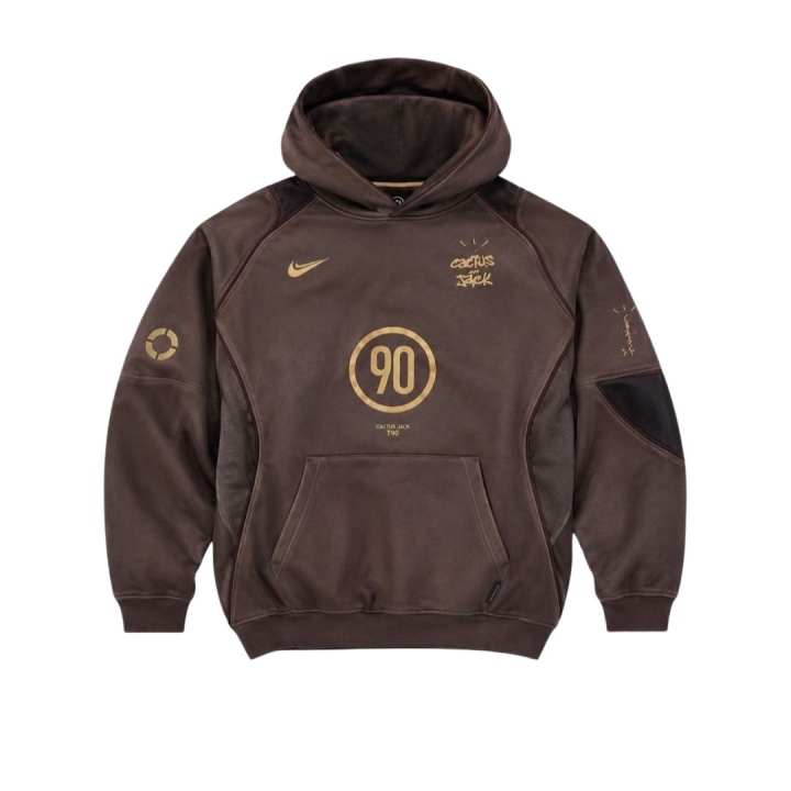 Nike Nike X Travis Scott Sweatshirts Unisex Brown Hooded Non Detachable Moderate