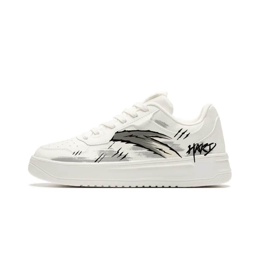 ANTA Easy Skateboard Shoes Men's Low Top White