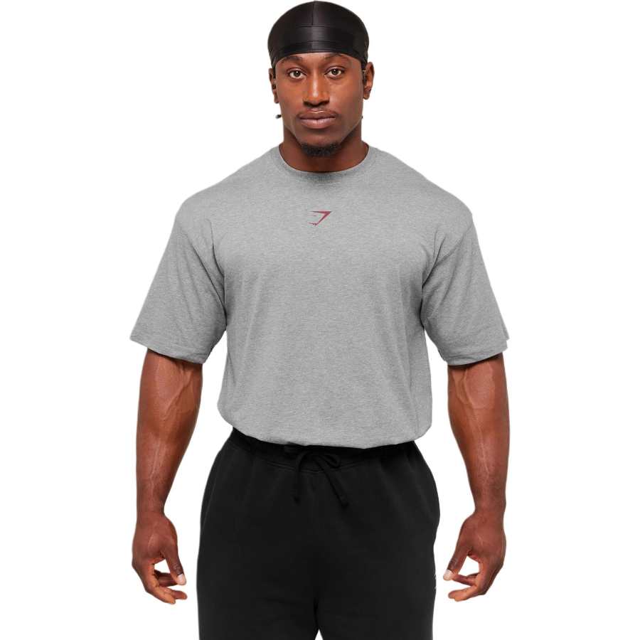 GYMSHARK T Shirts Men's Crew Neck Moderate