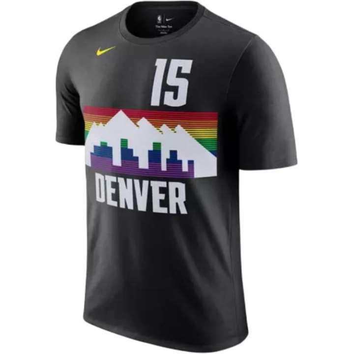 Nike Nike Denver Nuggets Basketball Jerseys Men's Black Crew Neck Moderate