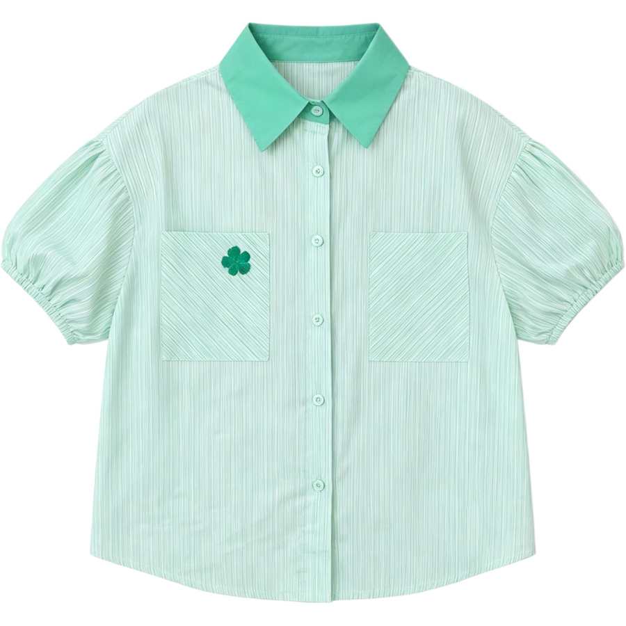 Disney Kids Casual Shirts Lapel Thin Non Stretch