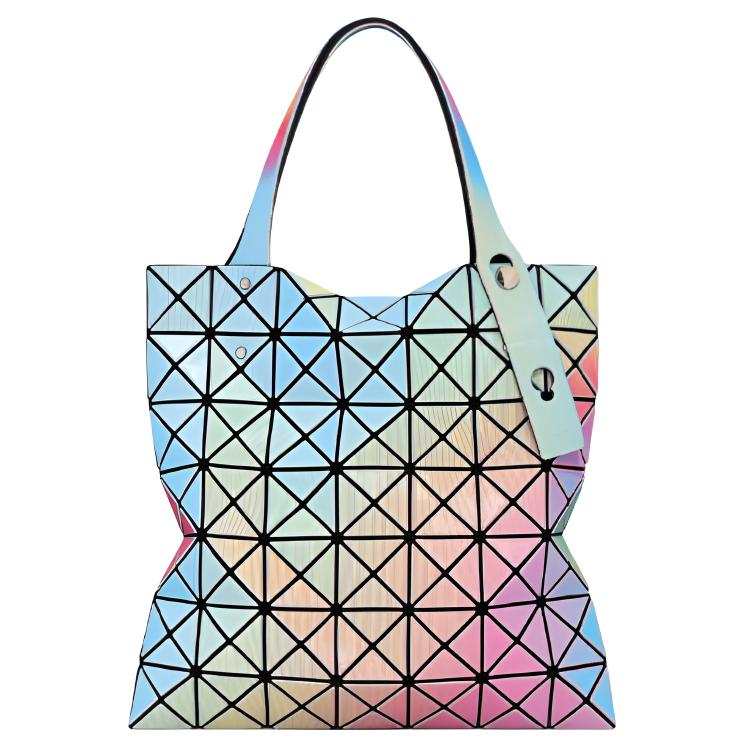 ISSEY MIYAKE Polyvinyl Chloride Resin Tote Handbag Women's Multicolor