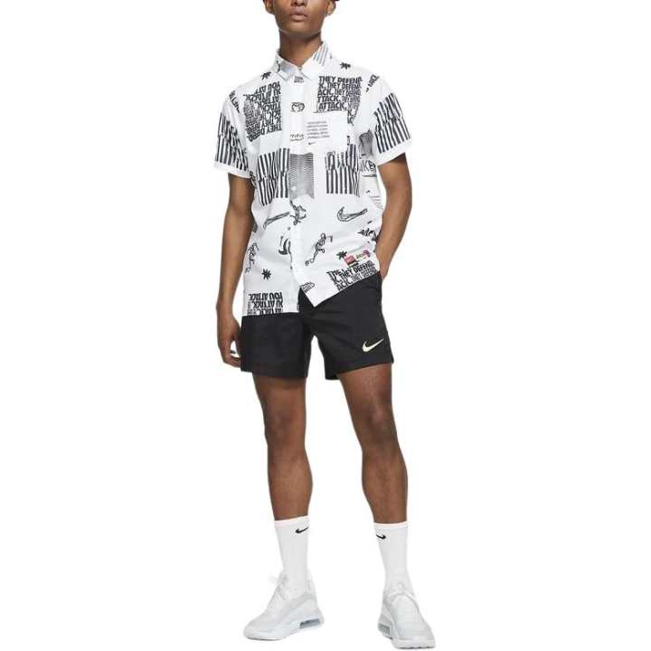 Nike Nike Polo Shirts Men's White Polo Collar Moderate