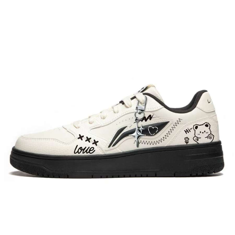 Li-Ning Li Ning Tianji Soft Skateboard Shoes Women's Low Top Black