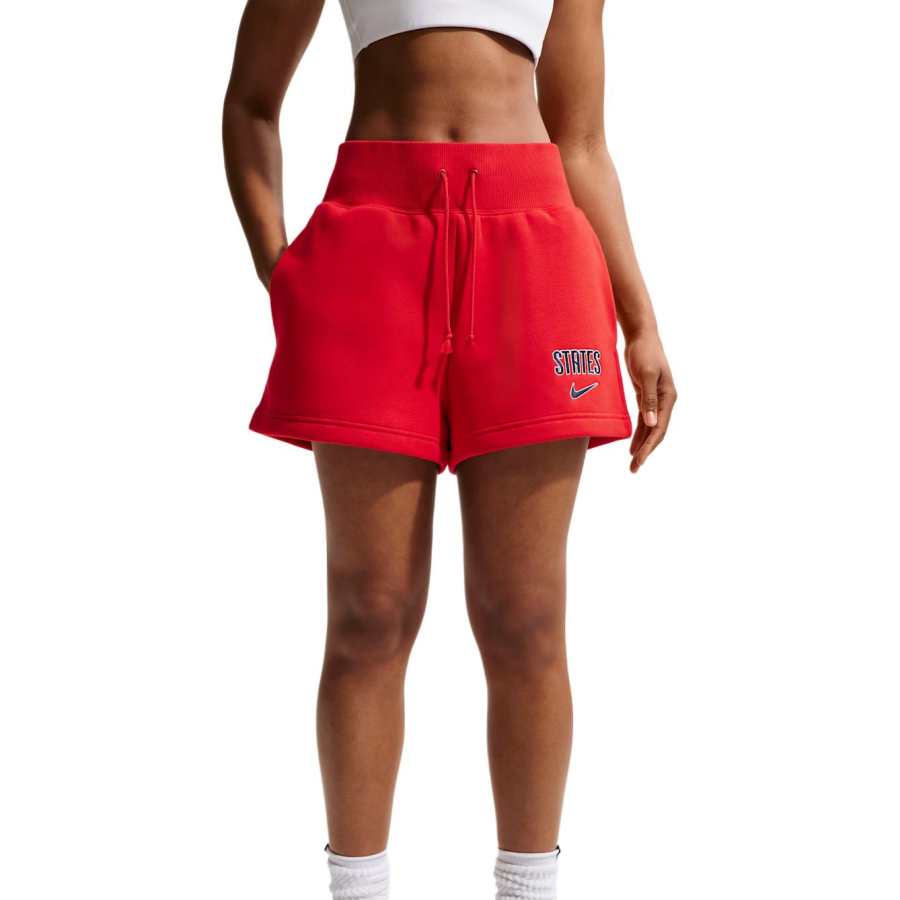 Nike Nike Usmnt Phoenix Fleece Women's Nike Soccer High-Waisted Shorts