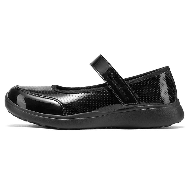 Skechers Kids Slip Resistant, Abrasion Resistant, Anti Kick Low top Kids' Leather Shoes Black Kids'