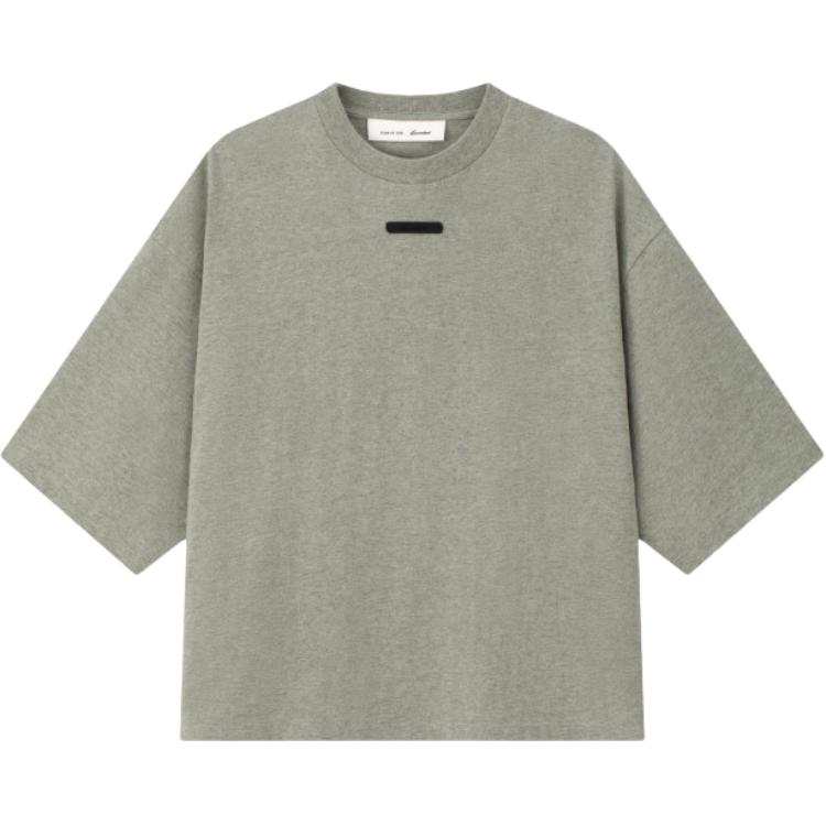 Fear Of God Essentials T Shirts Unisex Seal Heather Gray Crew Neck Other
