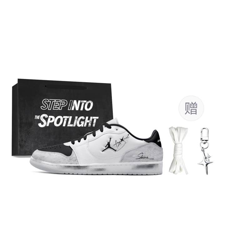 Jordan Jordan COURT CONNECT Skateboard Shoes Men's Low Top Black/White/Gray