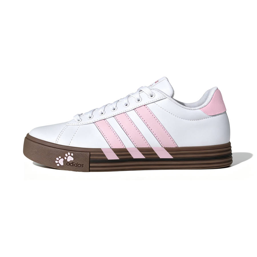 Adidas Adidas Daily 4.0 Skateboard Shoes Unisex Low Top Pink White