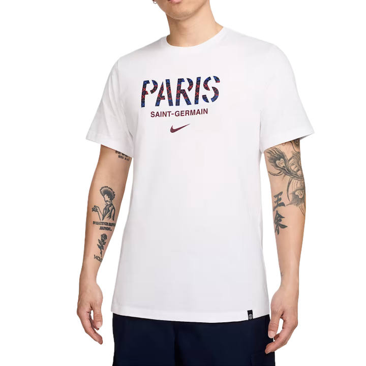 Nike Nike Paris Saint Germain Soccer Jerseys Men's White Crew Neck Moderate