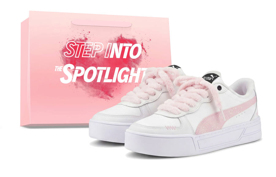 PUMA Skye Skateboard Shoes Women's Low Top Pink