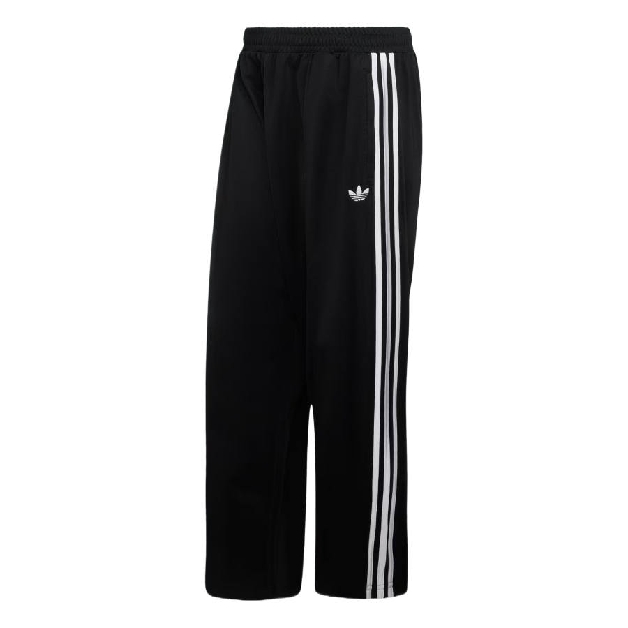 Adidas Originals Knitted Sweatpants Men's Black Moderate Straight Fit Pants
