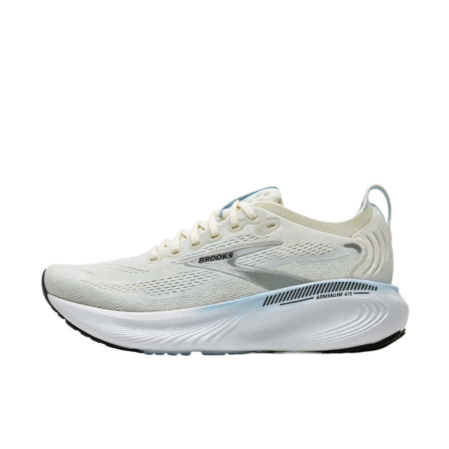 Brooks Adrenaline GTS 25 Running Shoes Women's Low Top Star White/Nantucket/Chrome Plated