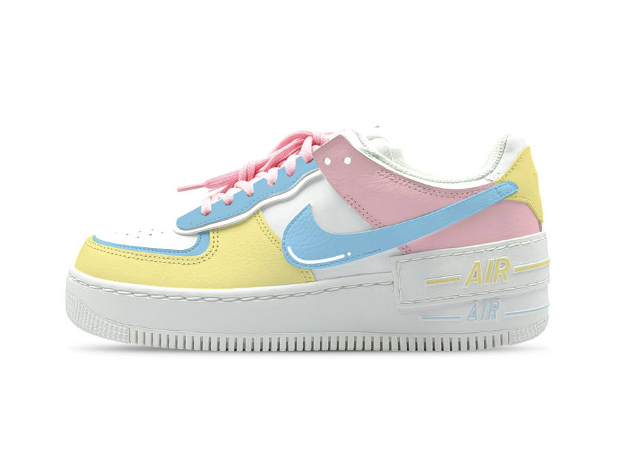 Nike Nike Air Force1 Shadow Skateboard Shoes Women's Low Top Pink