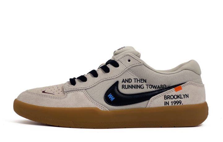 Nike Nike SB Force 58 Skateboard Shoes Unisex Low Top Beige/Brown/Black