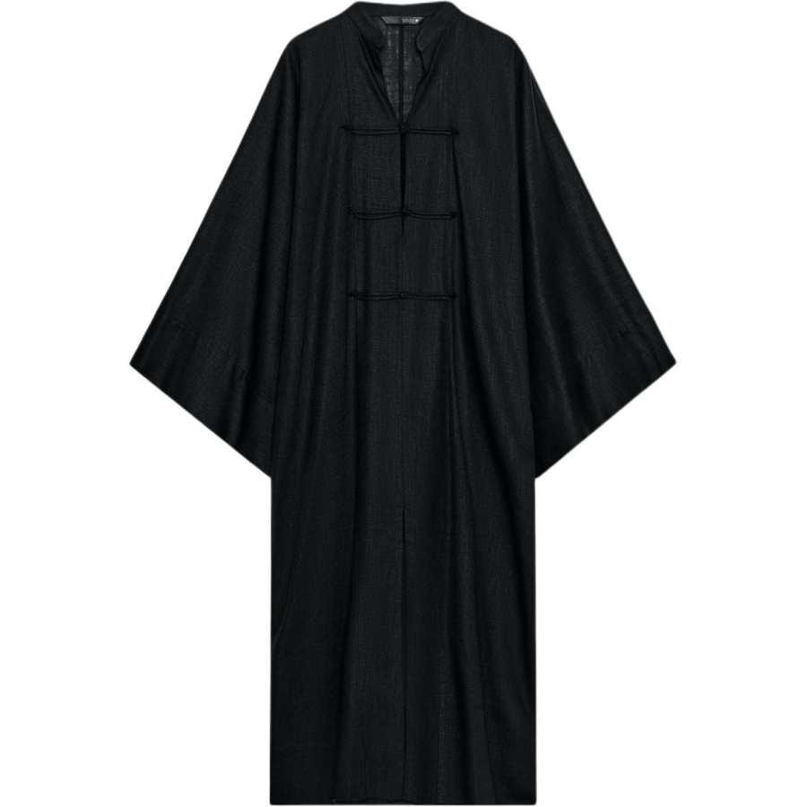 ZARA ZW Long Sleeved Dresses Women's Black V Neck Moderate