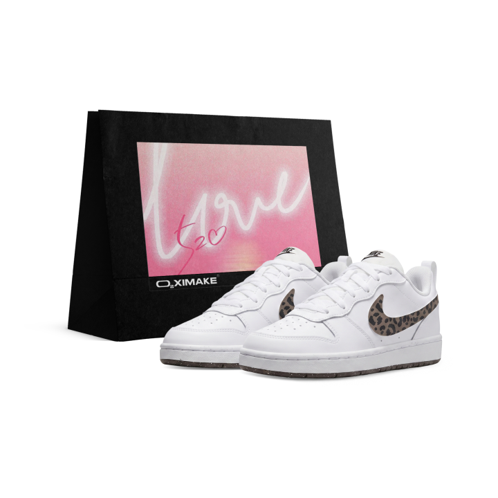 Nike Nike Court Borough Skateboard Shoes Unisex Low Top White/Brown/Black