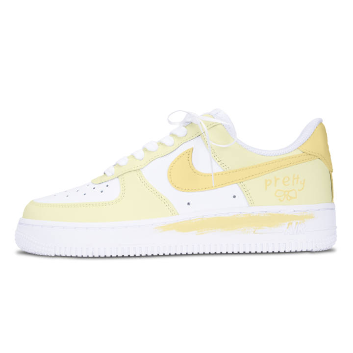 Nike Nike Air Force 1 Skateboard Shoes Unisex Low Top White/Yellow