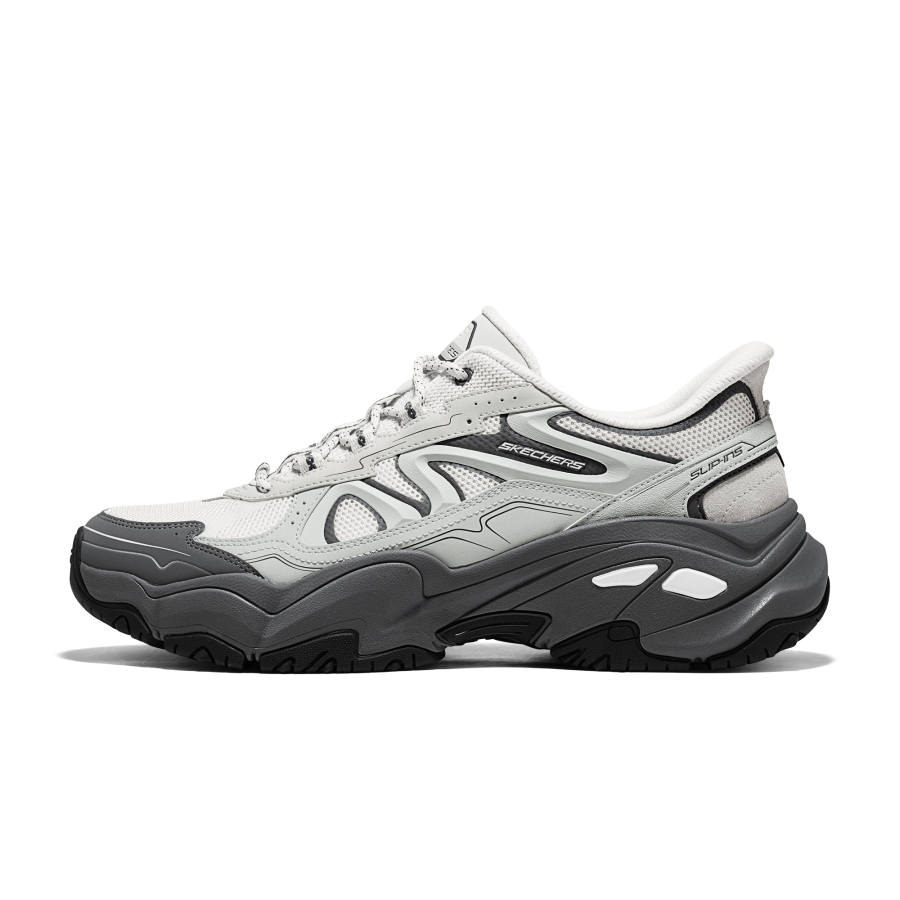 Skechers DLITES Chunky Sneakers Men's Low Top Highway Gray