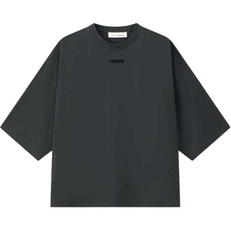 Fear Of God Essentials T Shirts Unisex Iron Ink Gray Crew Neck Moderate