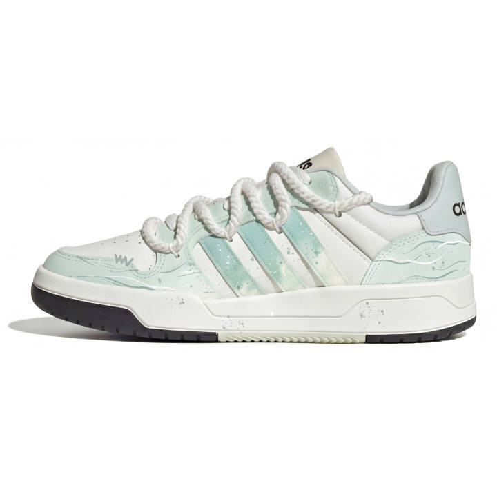 Adidas Adidas ENTRAP Skateboard Shoes Unisex Low Top White Cyan Green Black